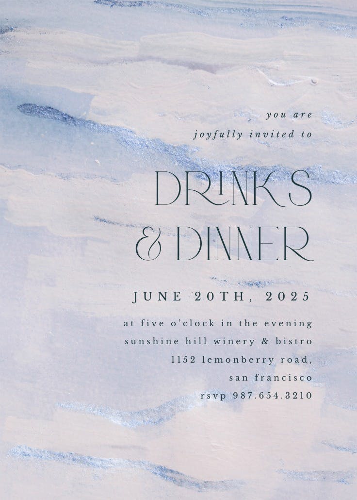 Minimal and elegant Cocktail Party Invitation Template Greetings Island